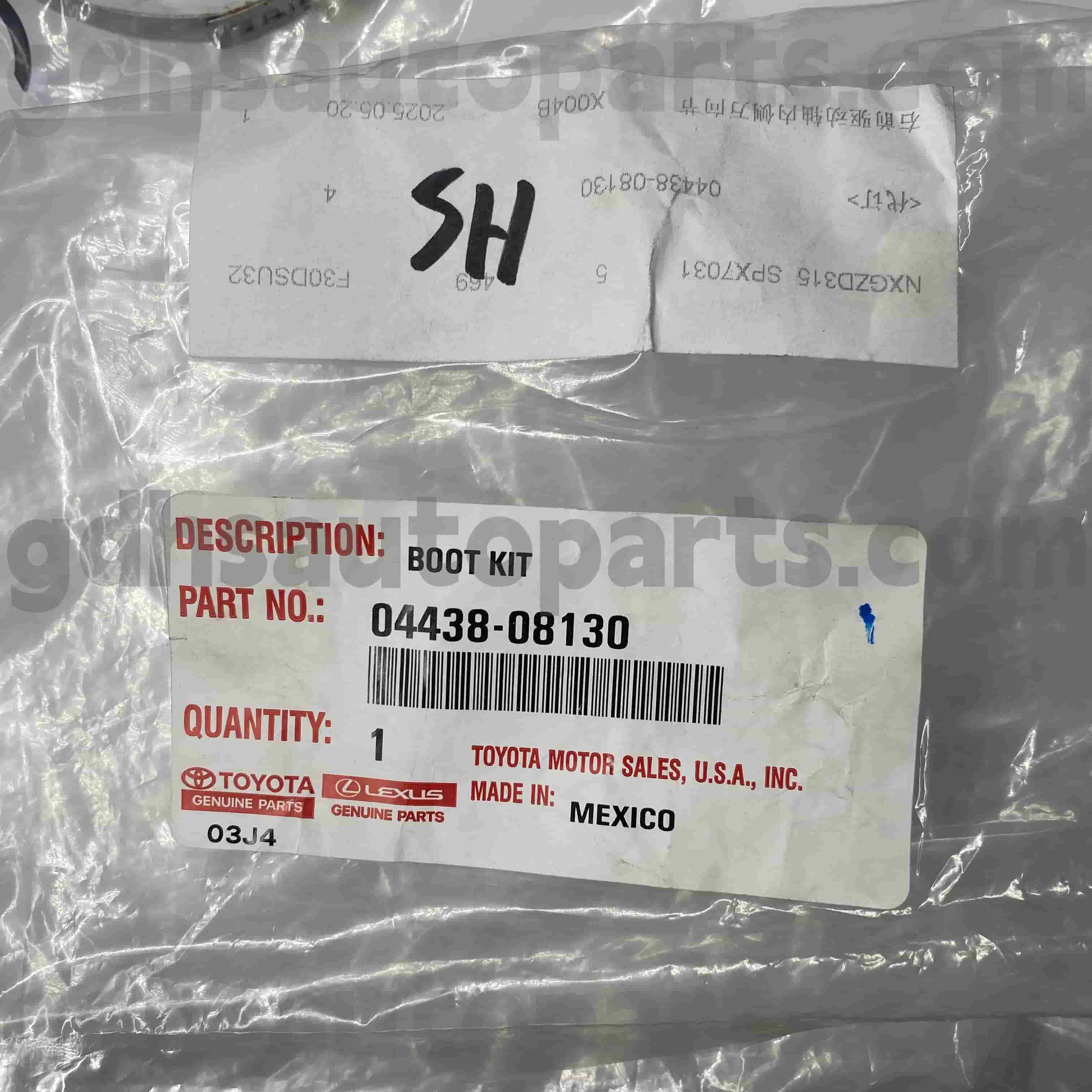 04428-08130 Toyota Genuine Teile CV Stiefel für Chassis-Nr. GSV40/60 GSL3#