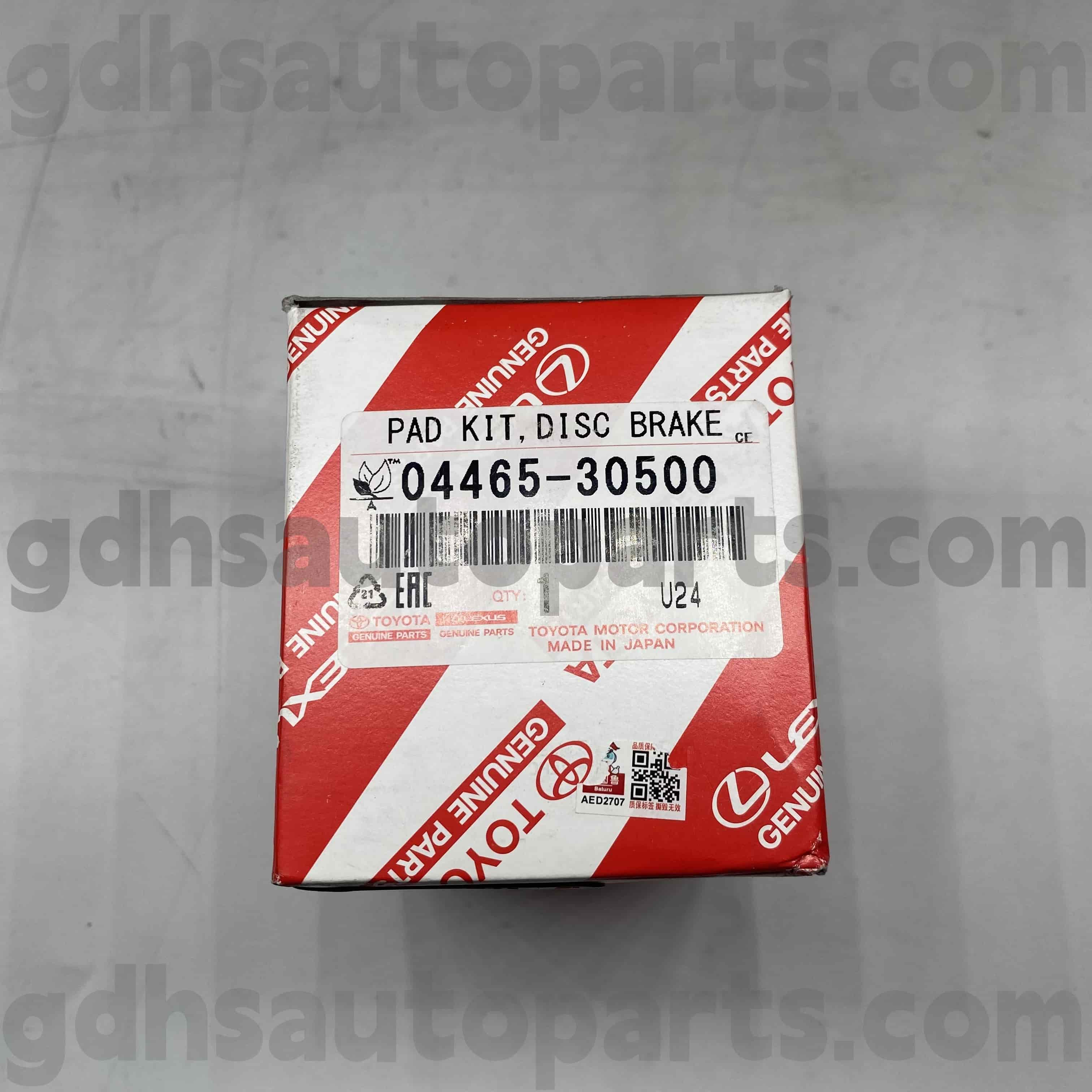 04465-30500 Toyota Genuine Teile vorne Bremsbelägen für Lexus IS250C/350C, GS-Serie Chassis Nr. GRS190