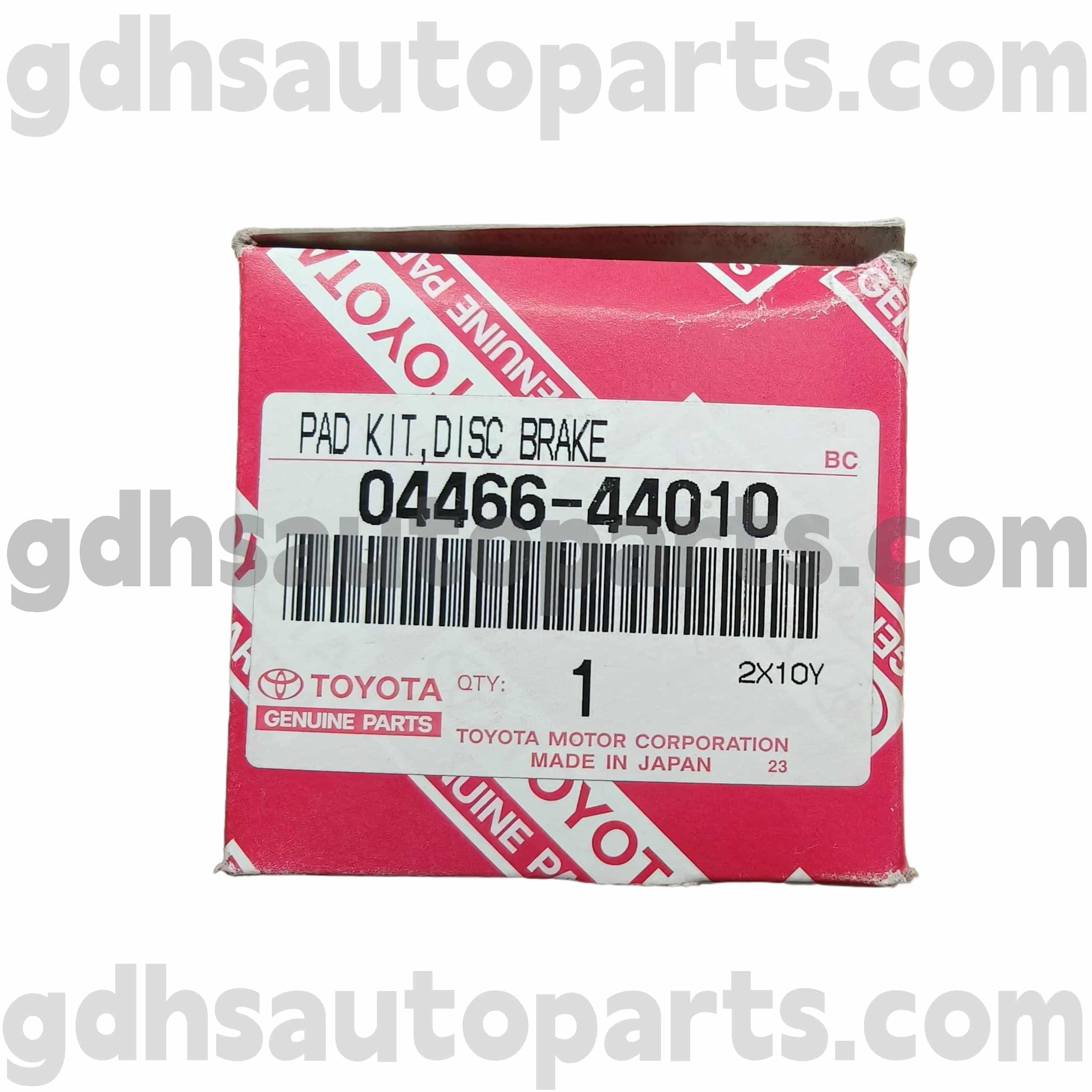 04466-44010 Toyota Echte Teile hintere Bremsbeläge für ISIS, Picknick/Avensis Verso, Noah Chassis Nr. ACR30
