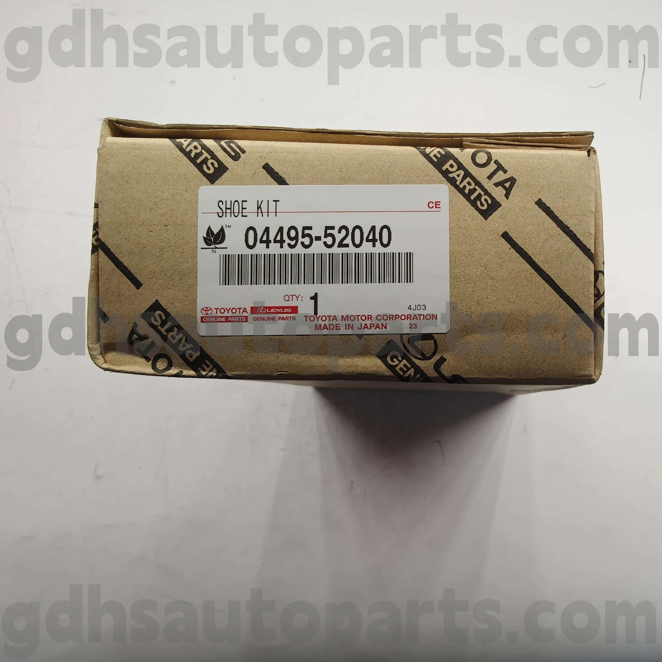 04495-52040 Toyota Echte Teile Bremsbeläge für Celica, Toyota XA, STZ-Chassis-Nr. AXP4# Zze12#