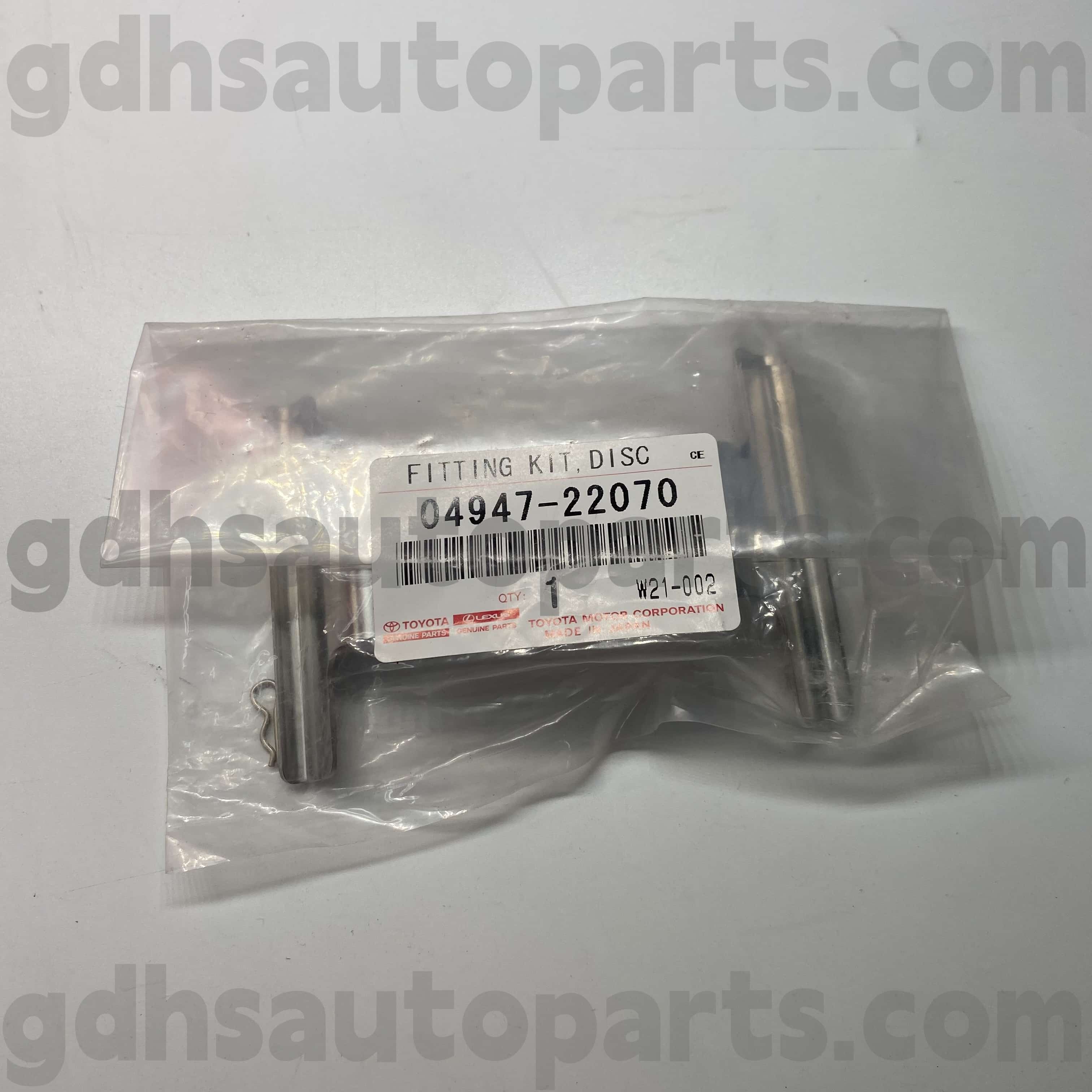 04947-22070 Toyota Genuine Teile Bremsblock-Reparaturkit für Mark X, Crown, Lexus IS250/350 Chassis Nr. GSE22 GRS190 U.
