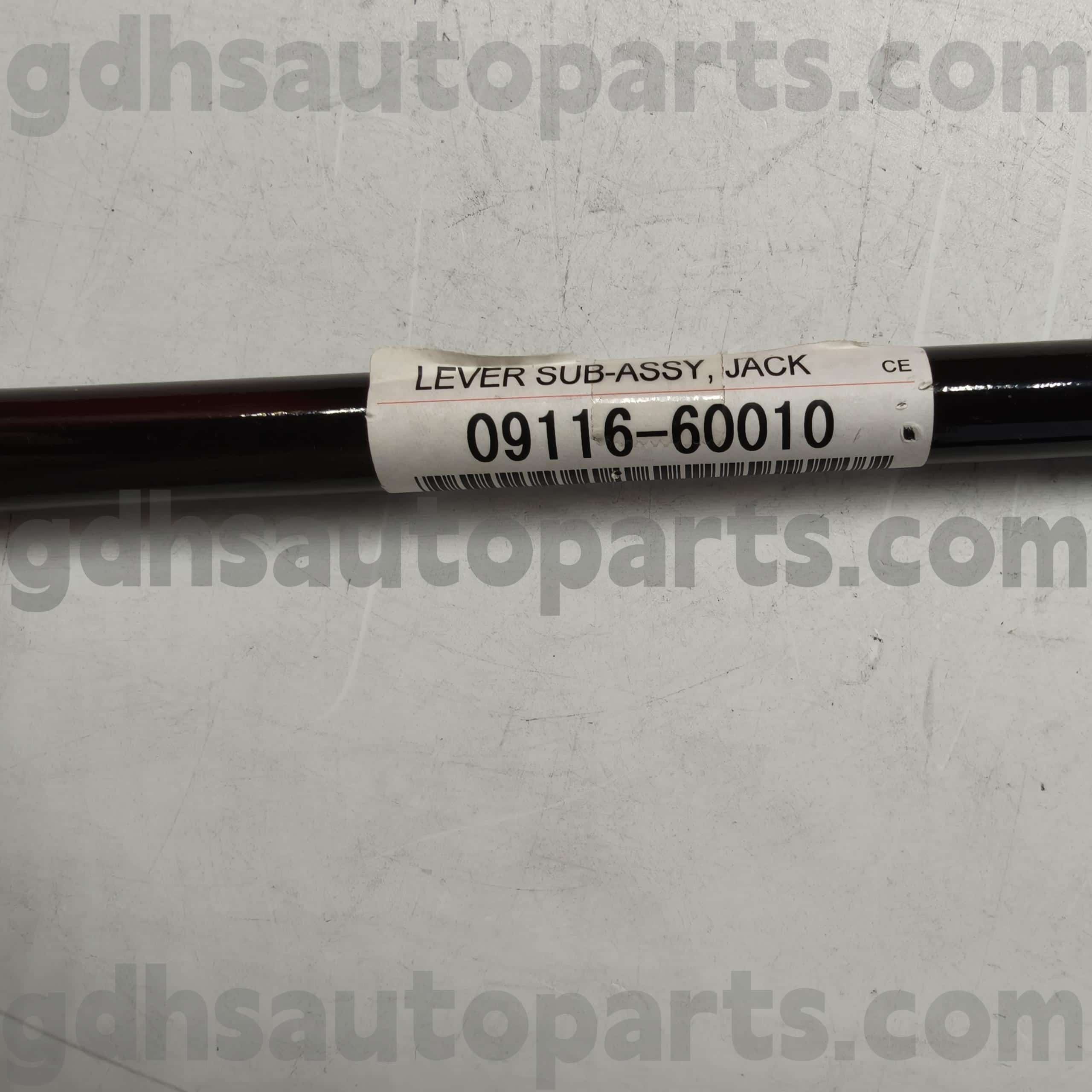 09116-60010 Toyota Genuine Teile Jackgriff für Mega Cruiser, Previa, Granvia Chassis Nr. FZJ80