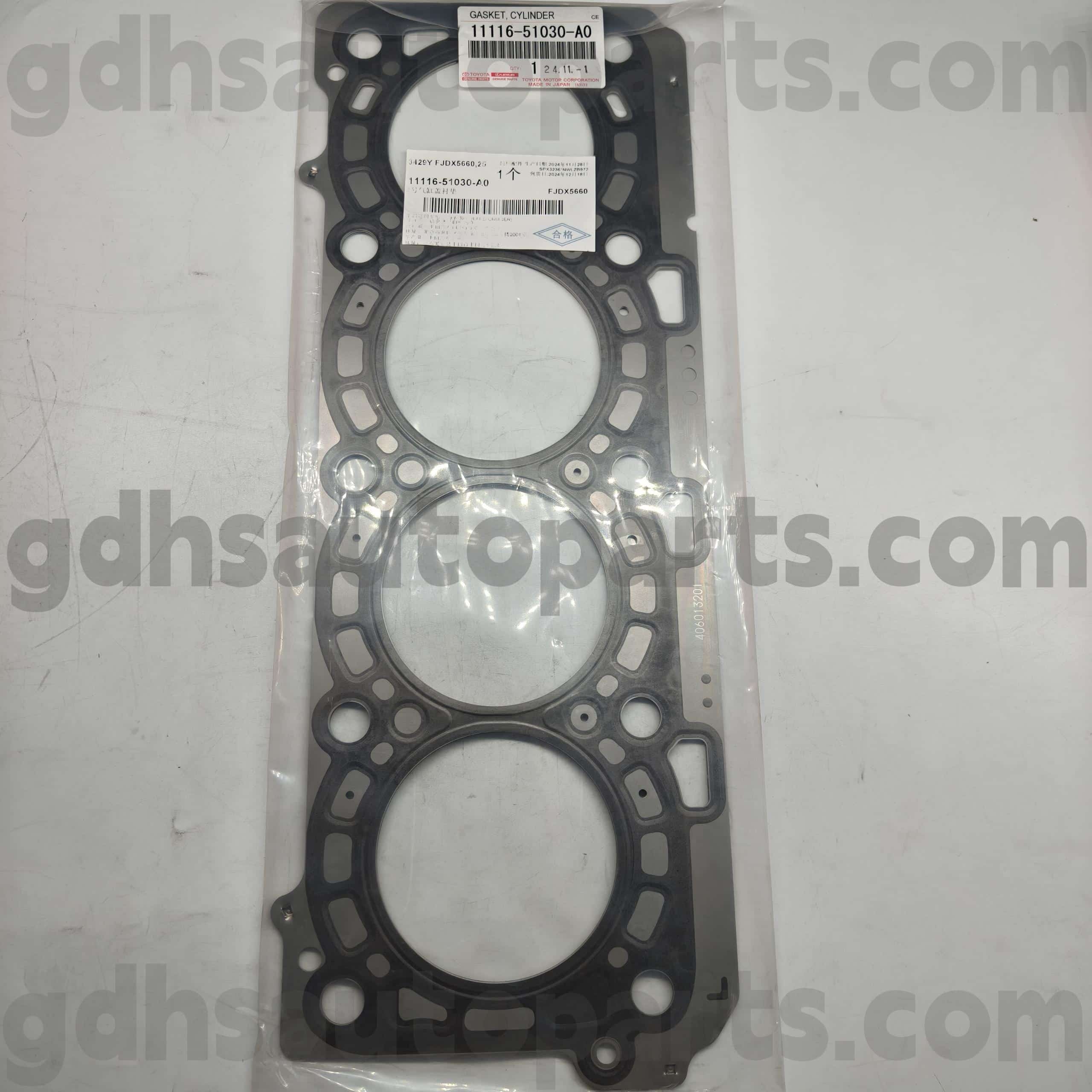 11116-51030-A0 Toyota Echte Teile Links Zylinderabdeckung Gummi-Ring für Land Cruiser, LX450D/570