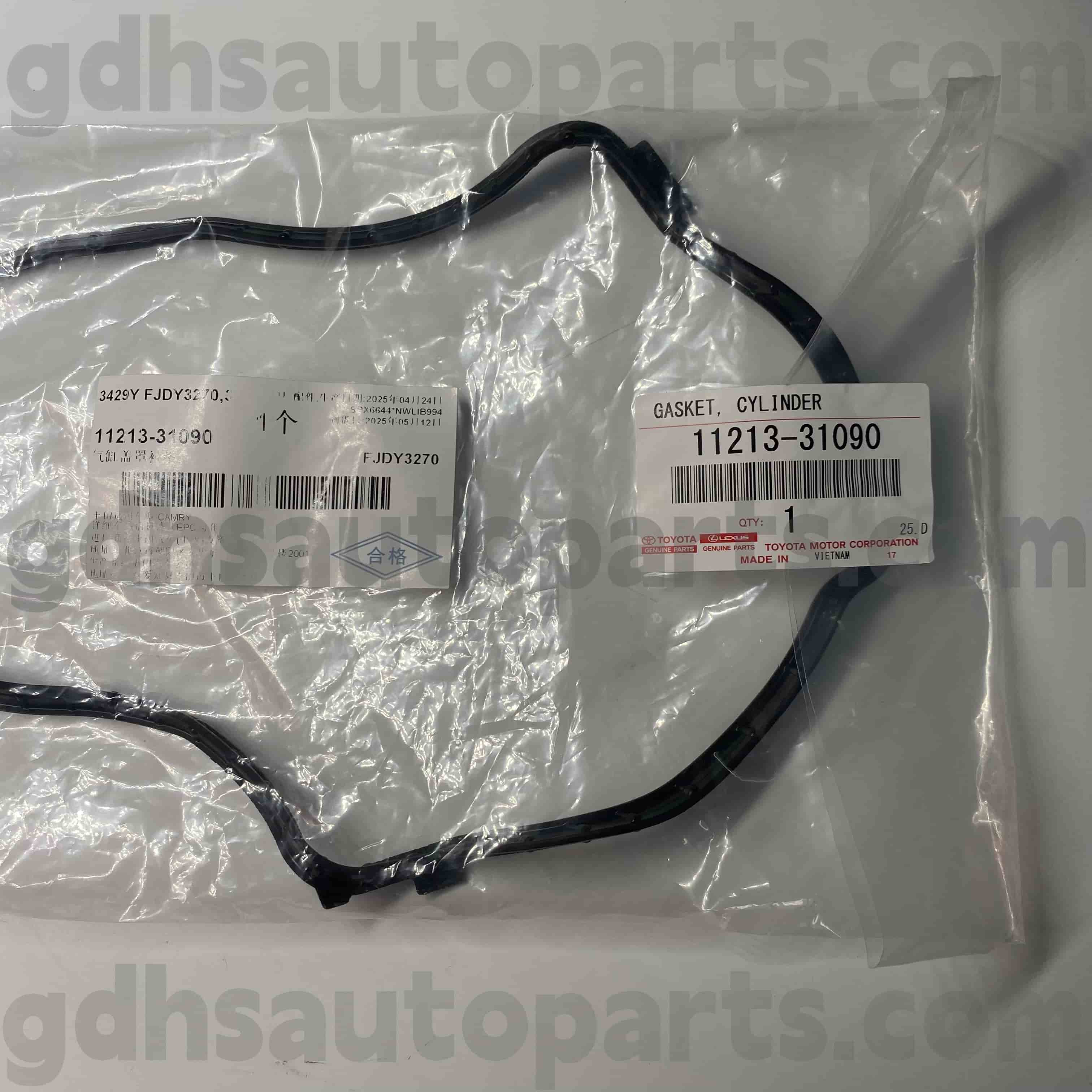 11213-31090 Toyota Echtes Teile Rechte Ventilabdeckung Gummi-Ring für Century ， Lexus LS500/500H Chassis Nr. GGGH30