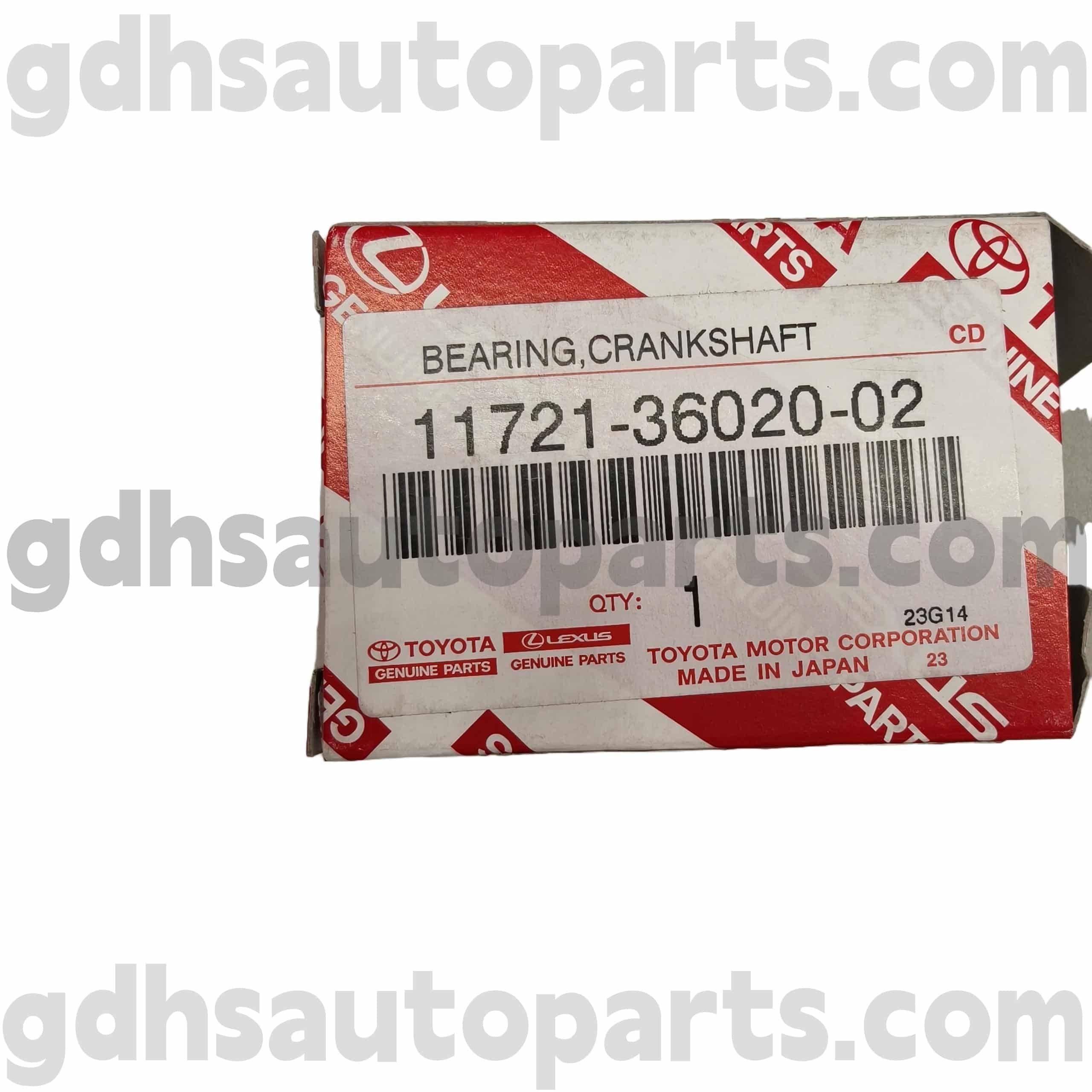 11721-36020-02 Toyota Originalteile Kurbelwellenlagerdeckelschale für VENZA, CAMRY, LEXUS RX270/350/450H Chassis Nr. ASU40