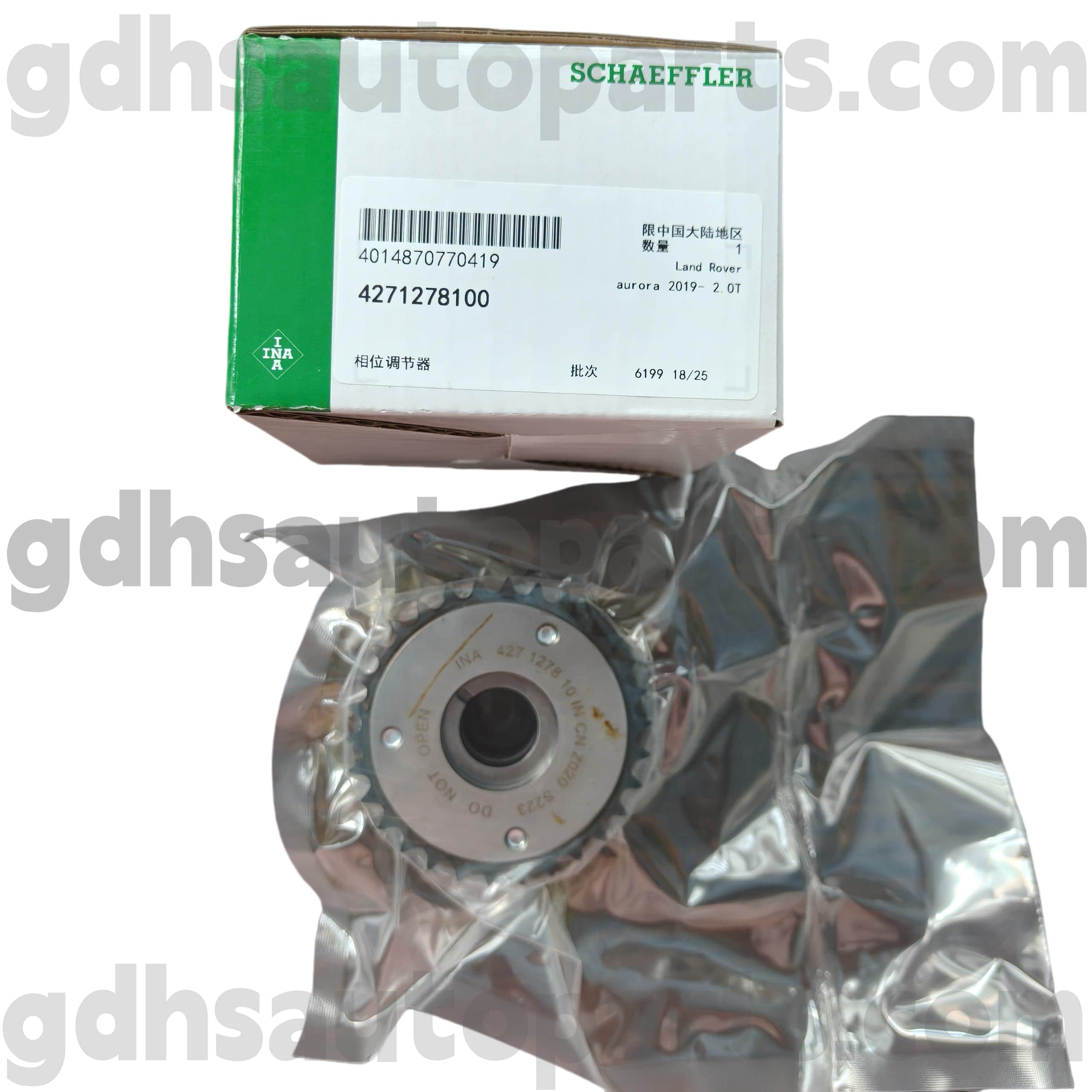 4271278100 Schaeffler Ina Camwelle Timing -Kettenrad für Range Rover Velar, Land Rover Discovery 4, Range Rover, Range Rover Sport OE Nr. LR142279