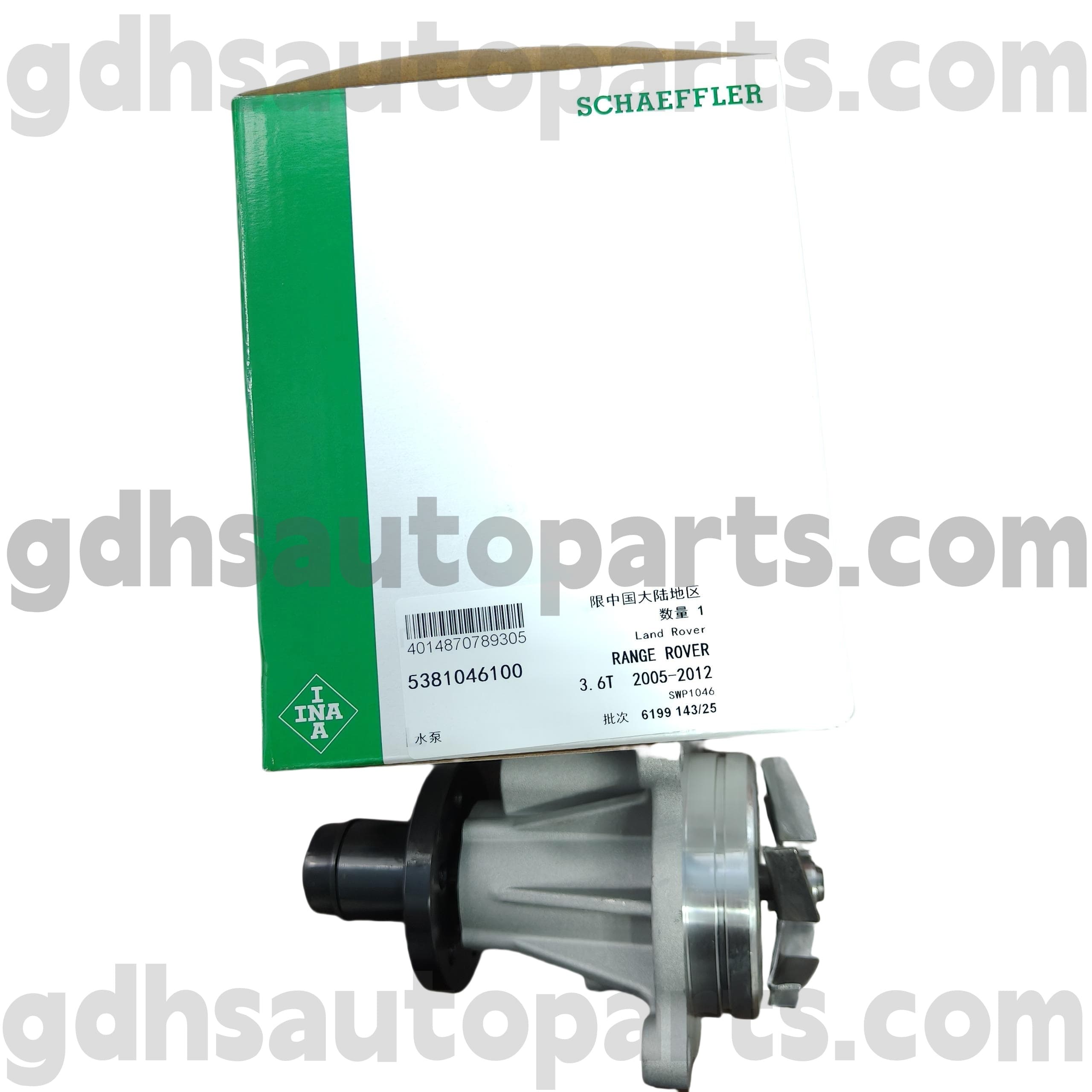 5381046100 Schaeffler Ina Wasserpumpe für Range Rover, Range Rover Sport OE Nr. LR008863