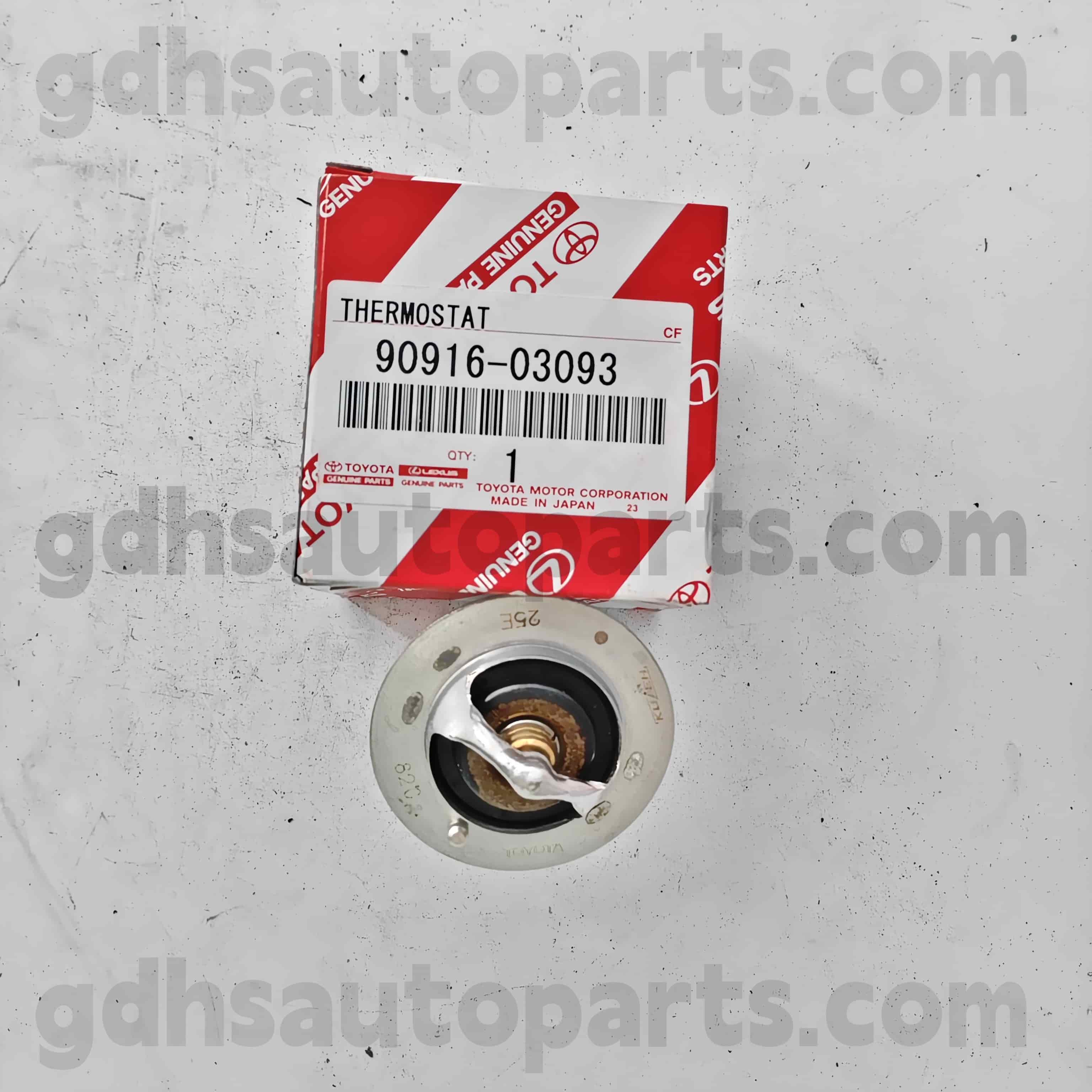 90916-03118 Toyota Echtes Teile Thermostat für Hilux 、 Land Cruiser Prado 、 Fortuner 、 Coaster Chassis Nr. 1kdftv..kdj120