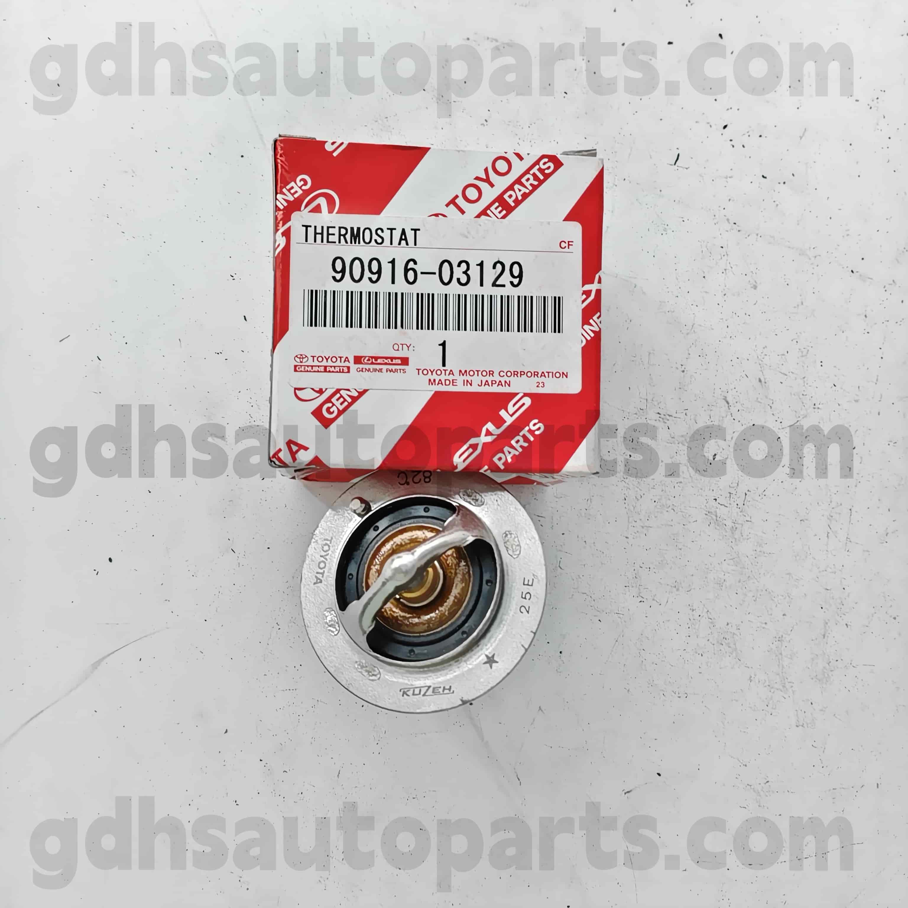 90916-03129 Toyota Echtes Teile Thermostat für Camry 、 Lexus ES2 ##/350/300H 、 corolla sed 、 hilux 、 RAV4 Chassis Nr. 2Azfe..acu2#