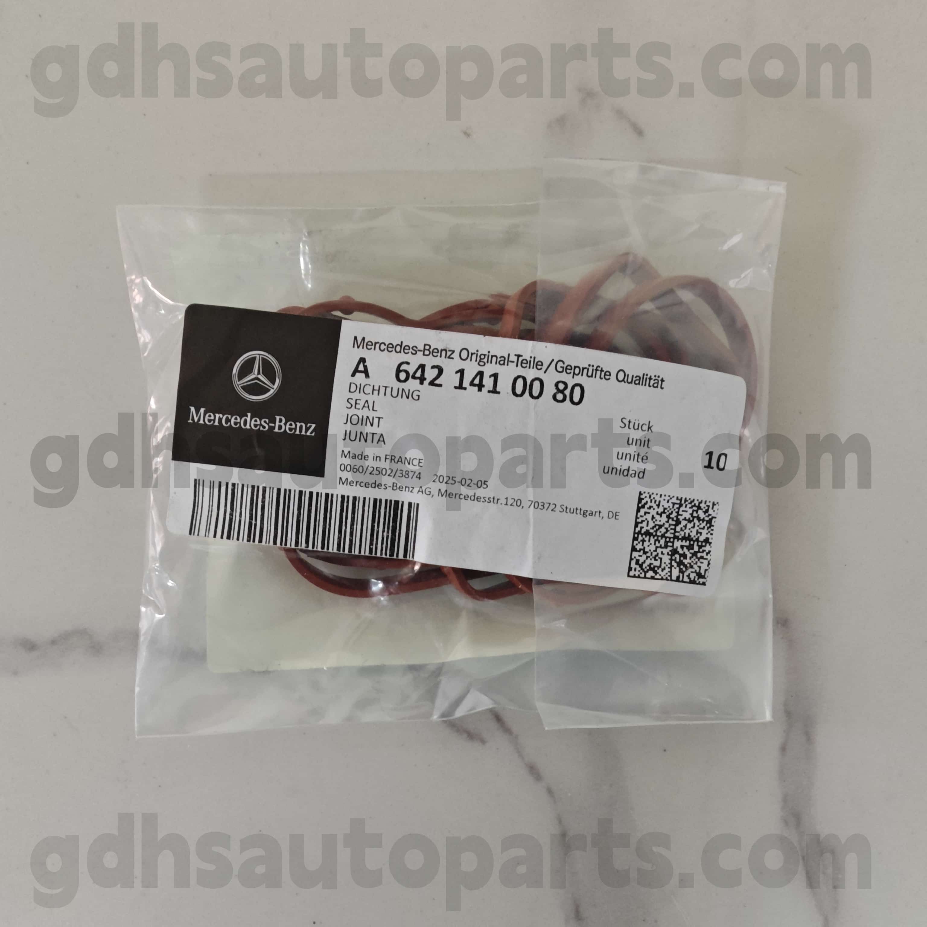 A 642 14100 80 Mercedes-Benz Gene Teile O-Ring für 642855 OM642 ， 642890 OM642，642820 642，642868 OM642，642887 OM642